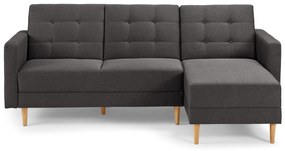 Rohová pohovka na spanie s pružinovým jadrom a lavicou s úložným priestorom