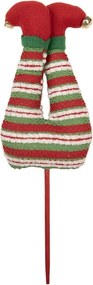 Kúzelný vianočný zápich nohy škriatok Elf - 10*4*30 cm