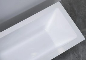 Erga Pureline-S, vaňa 1400x700x400 mm bez nožičiek, biela lesklá, ERG-V07-PURELINE-S-140x070-WH