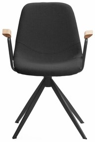 Čierne jedálenské stoličky v súprave 2 ks Tali – Marckeric