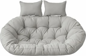 Vankúš na závesné hojdacie dvojkreslo - svetlosivý