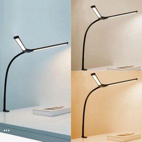 Stolná LED lampa BRILIA, svorka