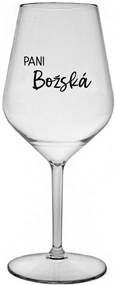 PANI BOŽSKÁ - priehľadný nerozbitný pohár na víno 470 ml