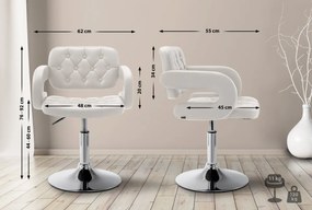 Stolička Dublin lounger - Biela