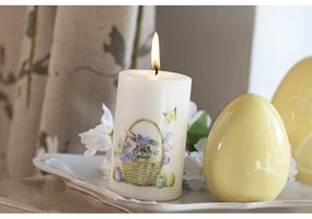Biela veľkonočná sviečka Unipar Sweet Easter, doba horenia 40 h