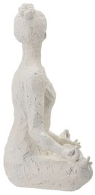 Biela dekoratívna soška Bloomingville Adalina, výška 24 cm