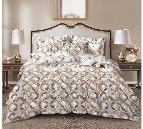 Obliečky z mikrovlákna CIRELLO hnedo-sivé Rozmer obliečky: 70 x 90 cm | 140 x 200 cm