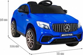 Ramiz Elektrické autíčko Mercedes Benz GLC63S SUV pre deti modré + diaľkové ovládanie