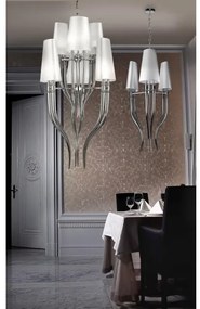 Azzardo AZ1344 - Luster na reťazi DIABLO 6xE14/11W/230V čierna