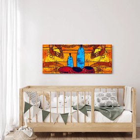 Obraz - Staroveká maľba (120x50 cm)