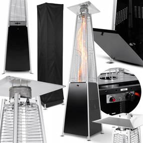 Terasový Radiátor Vykurovací Slnečník Pyramída Steelhome 13KW Propánový Obal