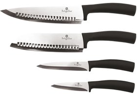 4-dielna sada kuchynských nerezových nožov BLACK 20461