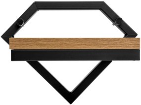 Nástenný stojan na kvety DORON čierny