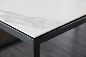 Konferenčný stolík Symbiosis 100cm mramorový vzhľad keramika