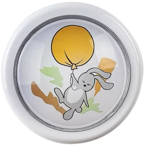 Rabalux 76073 detské push light nočné osvetlenie Hopply - zajačik a balón, 0,3W, 5lm, 6000K