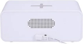 Solight CA07W - Digitálne hodiny s bezdrôtovou nabíjačkou Qi 230V/CR2032 biela