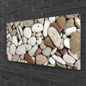 Skleneny obraz Kamene dekoračné kamienky 125x50 cm