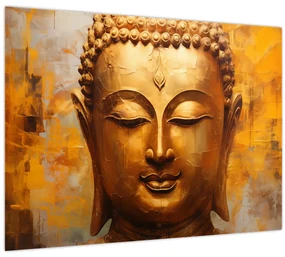 Obraz - Budha, olejomaľba (70x50 cm)
