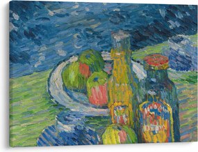 Obraz - Alexej von Jawlensky, Still Life with Bottles and Fruit, reprodukcia (70x50 cm)