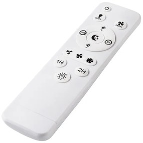 LED Stropné svietidlo s ventilátorom FARGO LED/37W/230V čierna + DO