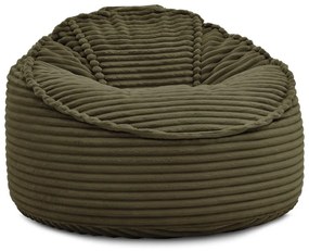 Zelený menčestrový sedací vak Socrate – Bobochic Paris