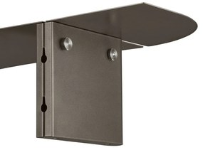 Sivá oceľová polica 80 cm Oru – Blomus