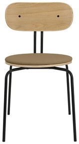 Čierno-svetlo hnedá jedálenská stolička Curious – UMAGE