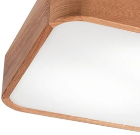 Stropné svietidlo OAK SQUARE 2xE27/15W/230V 35x35 cm dub
