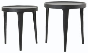 Okrúhle odkladacie stolíky v súprave 2 ks ø 43 cm Tobias – Light &amp; Living