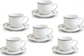 Thun tanierová súprava Opal krajka so šedou linkou 18-dielná