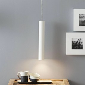 Lucande Luana závesná lampa 40 cm, biela