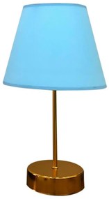 Stolná lampa 1xE27/60W/230V modrá/medená