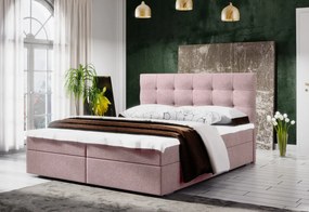 Čalúnená posteľ FADO 2 + rošt + matrace + topper, 160x200, cosmic14