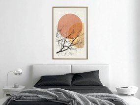 Artgeist Plagát - Double Moon [Poster] Veľkosť: 40x60, Verzia: Čierny rám s passe-partout