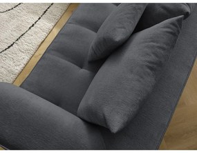 Tmavosivá ženilková rohová pohovka (ľavý roh/do L) Whesley – Bobochic Paris