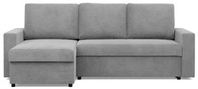 Rohová rozkladacia sedačka NEO Poso sivá