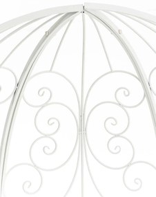 Oblúk na ruže Rosie s lavičkami - Biela