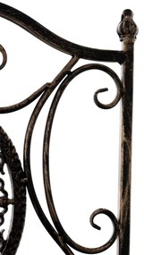 Kovová skladacia stolička Sibell (SET 2 ks) - Bronzová