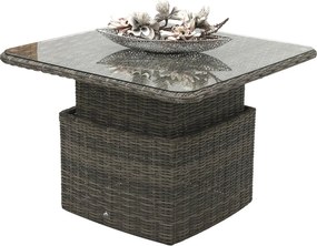 DEOKORK Ratanová modulová zostava BORNEO LUXURY pre 5 osôb (sivá)