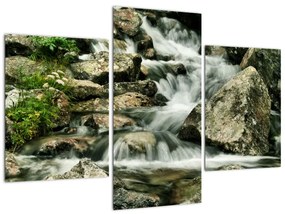 Horský vodopád - obraz