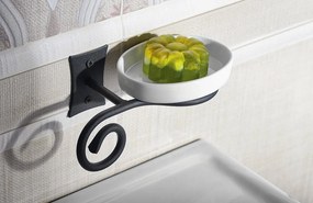 Sapho Sapho, REBECCA držiak uterákov otvorený, čierna, CC006