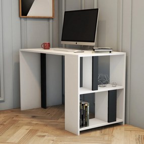Písací stôl Lima - White, Anthracite