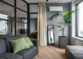 PLASTOVÝ KVETINÁČ NA KOLIESKACH BETONIQUE ECO 60X40X40 CM IMITÁCIA BETÓNU ANTRACITOVÁ