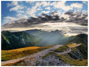 Gario Fototapeta Krásna horská panoráma Veľkosť: 200 x 135 cm, Materiál: Vliesová