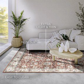 Kusový koberec Imagination New 106045 Red/Cream z kolekcie Elle, 80x150, červená, obývacia izba, ELLE Decoration