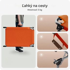 InternetovaZahrada Záhradné lehátko Ibiza - oranžové