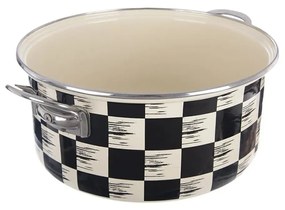 Kastról smalt ŠACHOVNICA Lem 5 l
