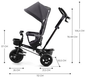 Trojkolka Kinderkraft  Aveo - Malachite Grey