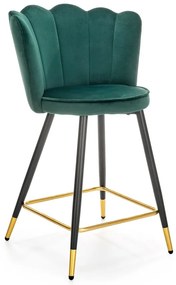 Barová stolička H106 tmavo zelená