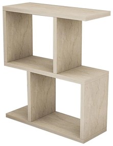 Odkladací stolík CROS, dekor mramoru, béžový